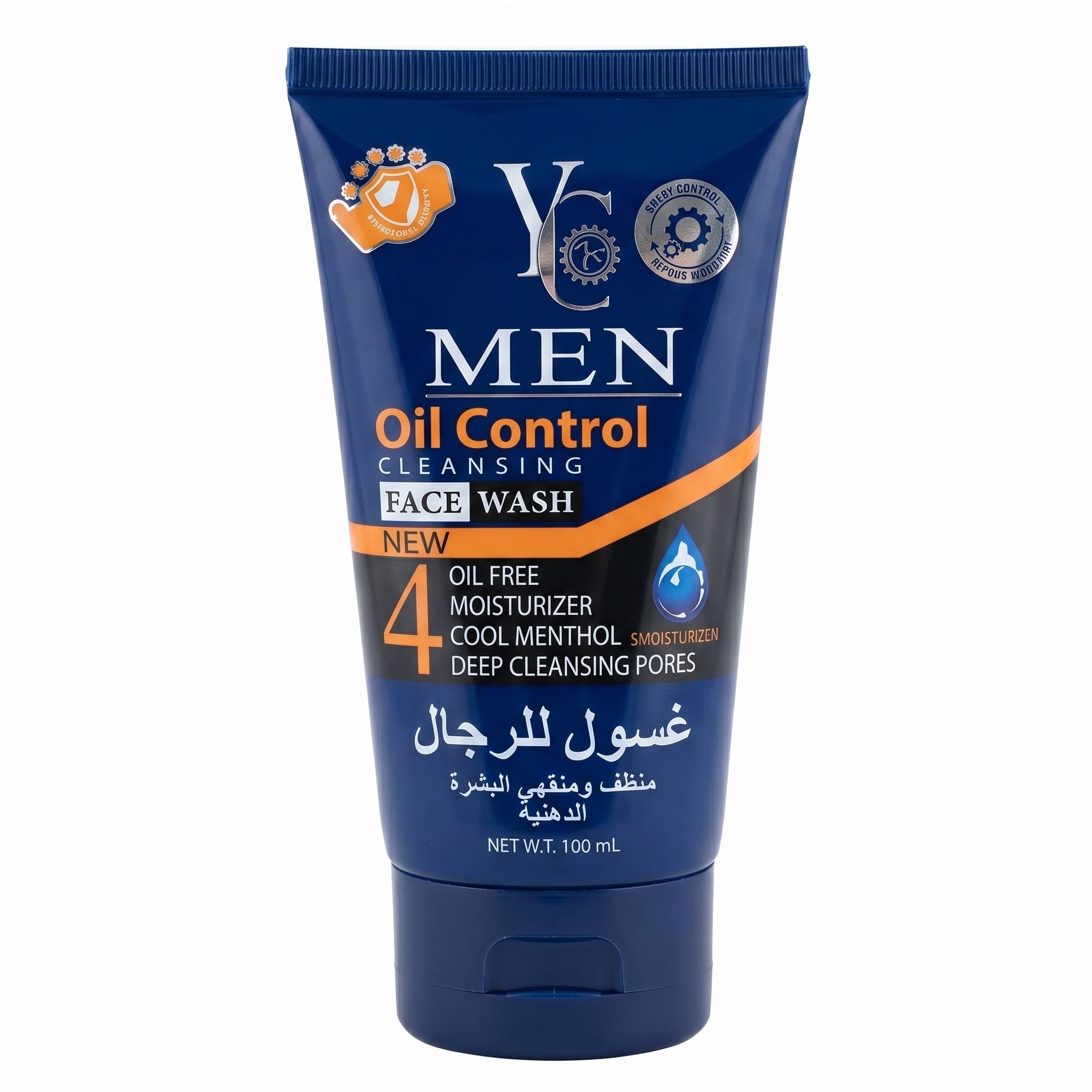 YC Men Oil Control Cleansing Face Wash 100ml (New 4-in-1 Formula)